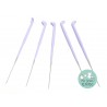 AGUJA LAVANDA. 42 gg. 3 muescas. 10 unid.