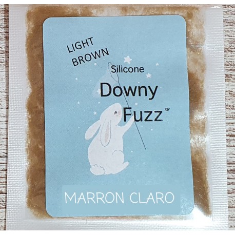 MARRON CLARO. Silicona Downy Fuzz™ fibras. 0,5 gr