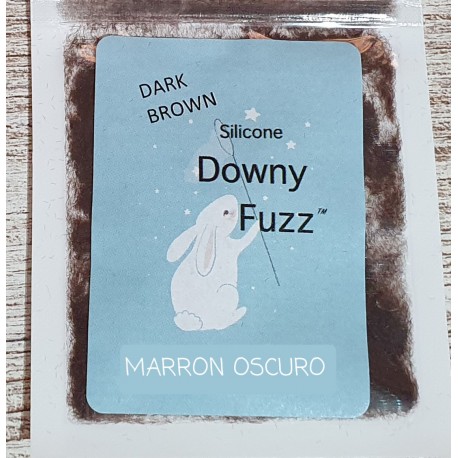 MARRON OSCURO. Silicona Downy Fuzz™ fibras. 5gr