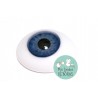 COBALTO. OJO CRISTAL OVALADO 12 mm