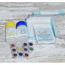 KIT INICIACION SILICONA. 13 Pigmentos. Polvos Velvet. Base A y B