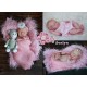 Realborn EVELYN dormida. 19". KIT REBORN EVELYN Sleeping