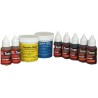 Kit SilTone . 7 pigmentos (30gr. unid) . Psycho Paint A (120 gr) + B (120 gr).