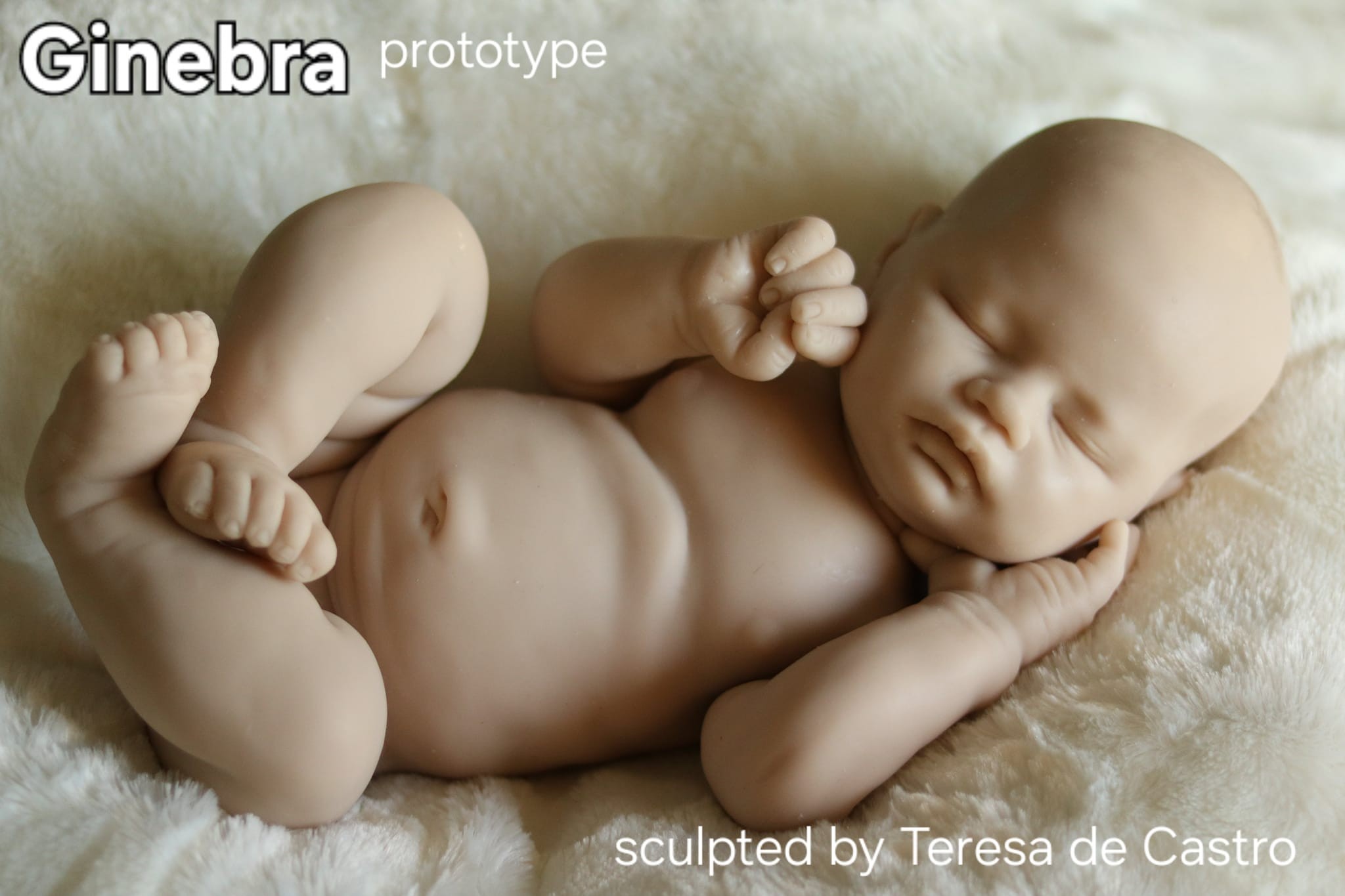 kit de silicona completa SIN PINTAR. Modelo GINEBRA. Escultora Teresa de Castro Mis Lindos Reborns