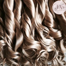 Ref 43. BEBE RUBIO ONDULADO. BABY BLONDE. New born baby. Wavy Curly . 10 gr.