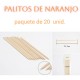 PALITOS DE NARANJO. 20 unidades.