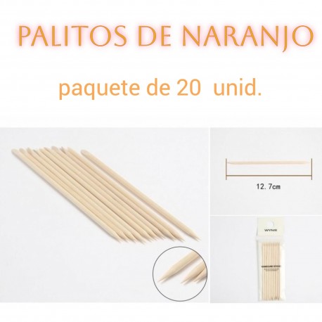 PALITOS DE NARANJO. 12 unidades.
