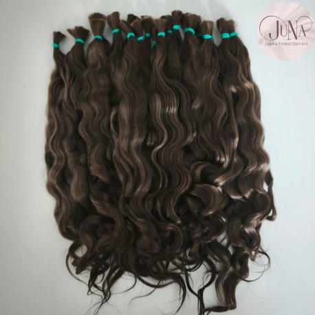 Ref 36. MARRON CLARO ONDULADO. LIGHT BROWN WAVY CURLY. 10 gr.