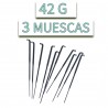 10 agujas. 42 G 3 barbas (3 muescas)